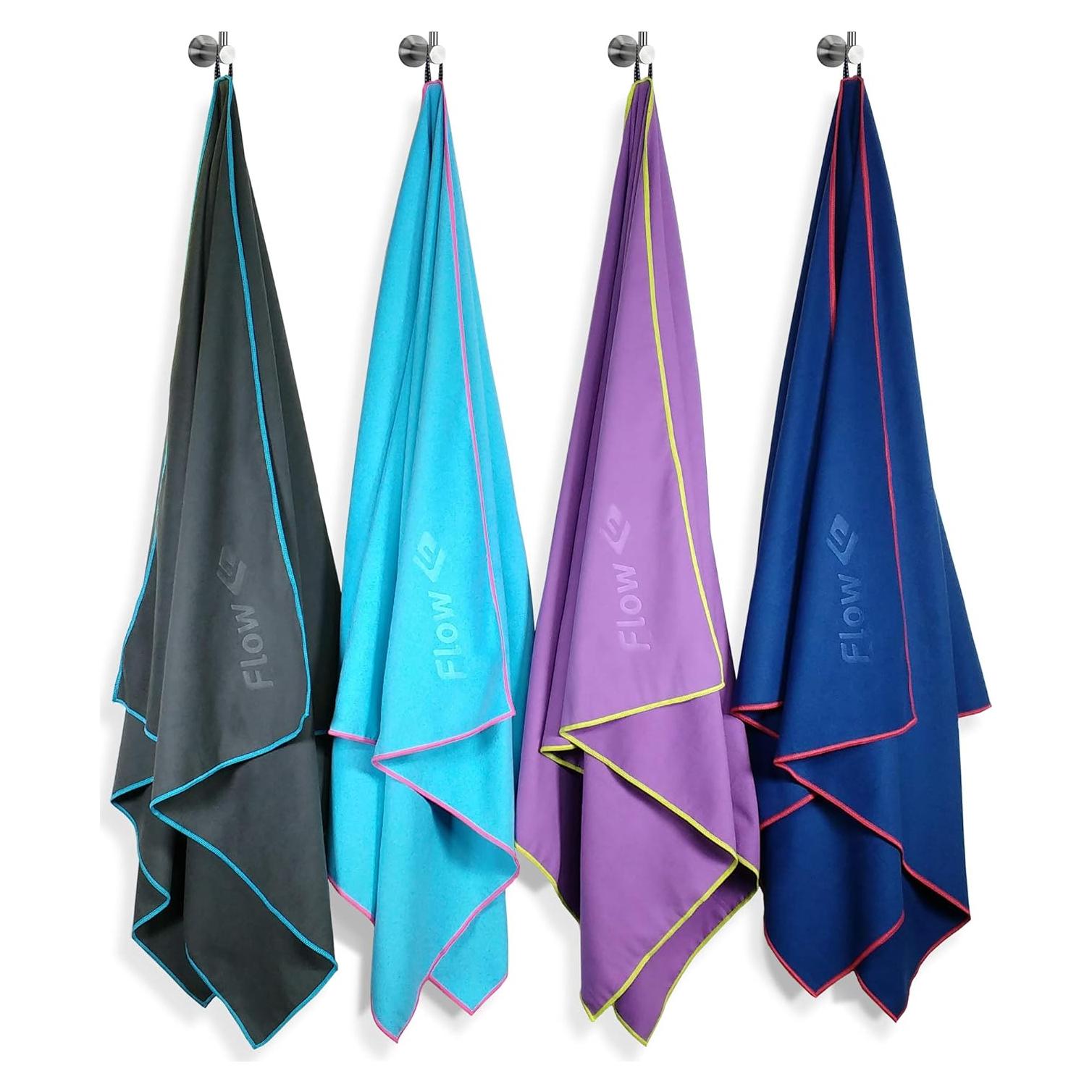 Toalla Hidro Deportiva Flow - Microfibra Secado Rápido Aqua Mediano