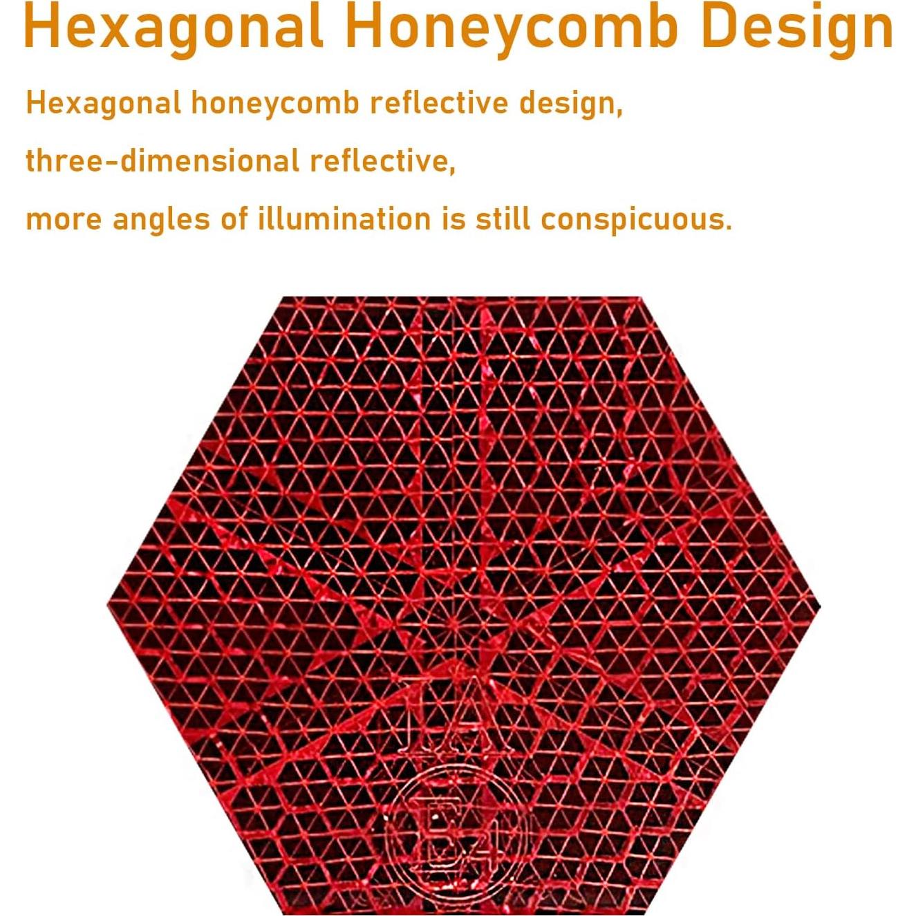 Reflector Trasero de Bicicleta MGMSINYO Rojo Ovalado 63x44mm