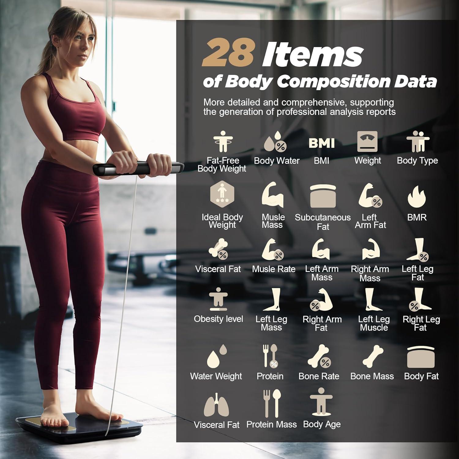 Báscula Digital RunStar 250kg con 8 Electrodos y APP