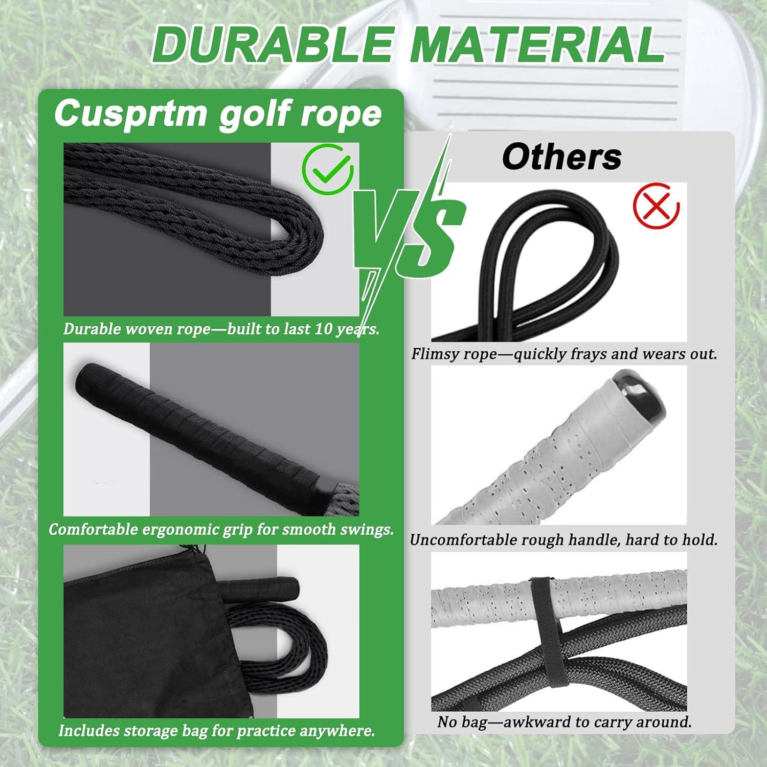 Entrenador de Swing de Cuerda de Golf Cusprtm - Profesional, Negro