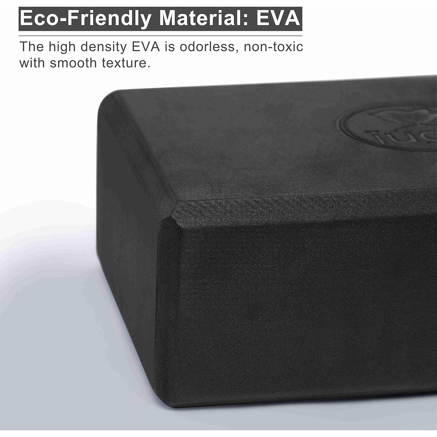 Bloques de Yoga IUGA 2 Paquete con Correa Antideslizante