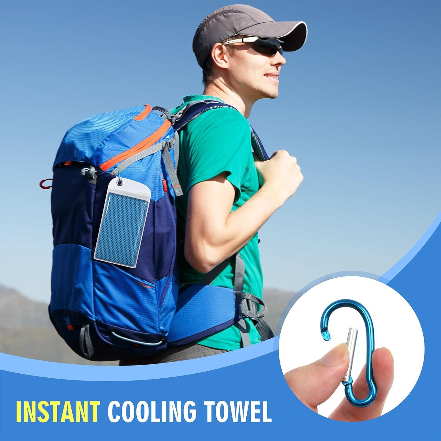 4 Toallas Enfriadoras Hemndic 101.6x30.5cm Microfibra