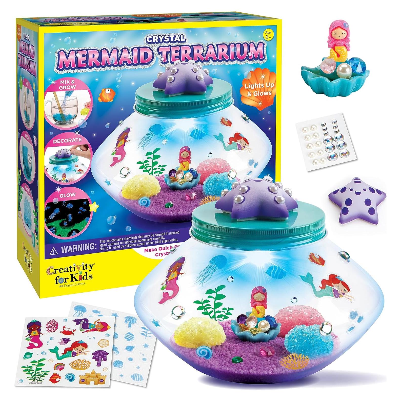 Kit de Terrario de Sirena Creatividad para Niños 11.4x26.7cm