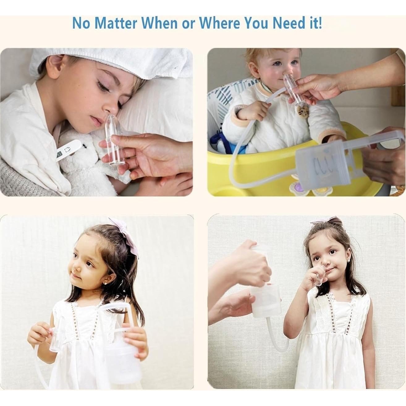 Aspirador Nasal Manual IYYI para Bebés, Punta No Invasiva