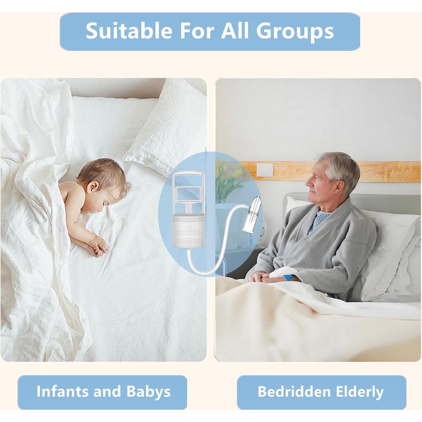 Aspirador Nasal Manual IYYI para Bebés, Punta No Invasiva