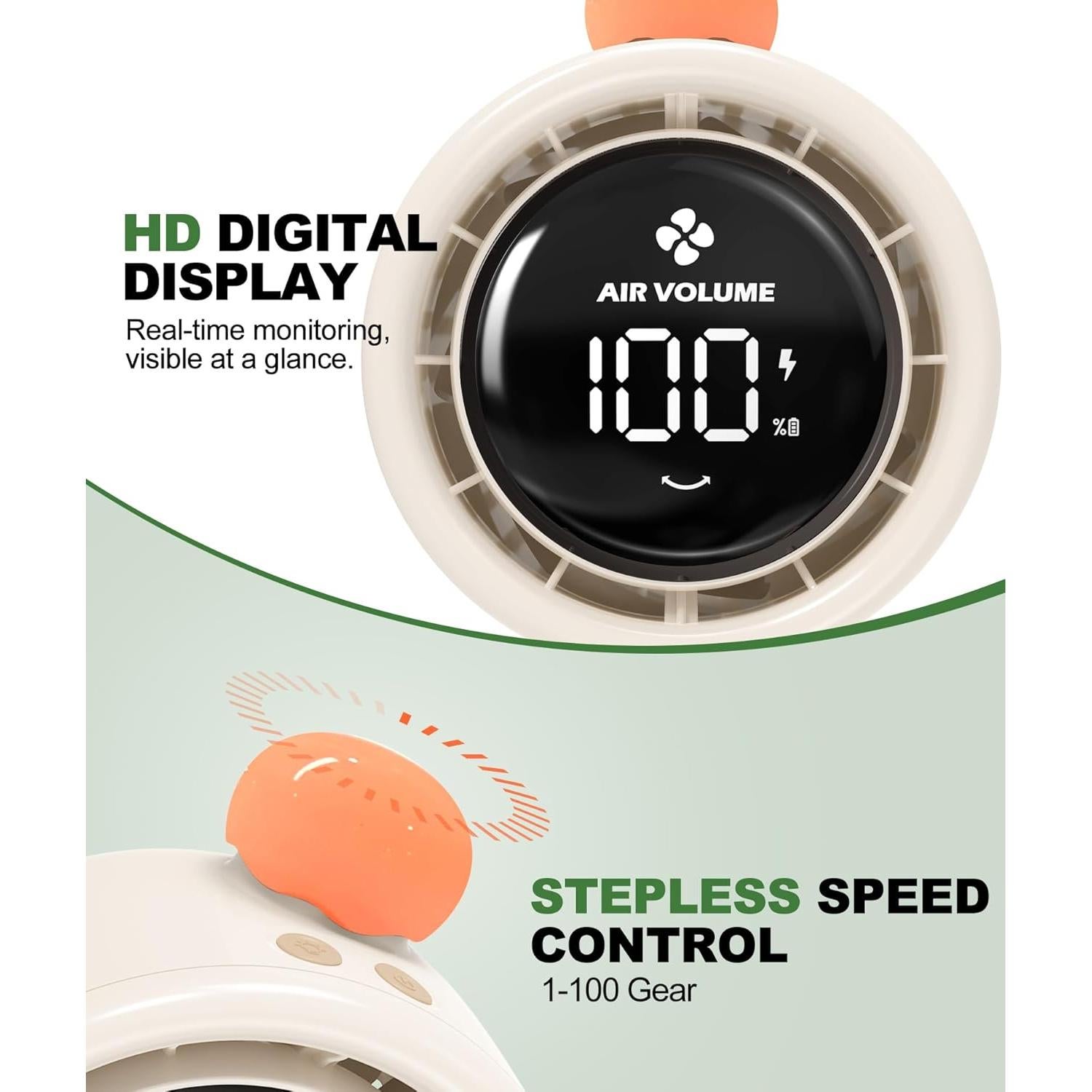 Ventilador Portátil TRELC SG-F1 Grande Sin Aspas Beige