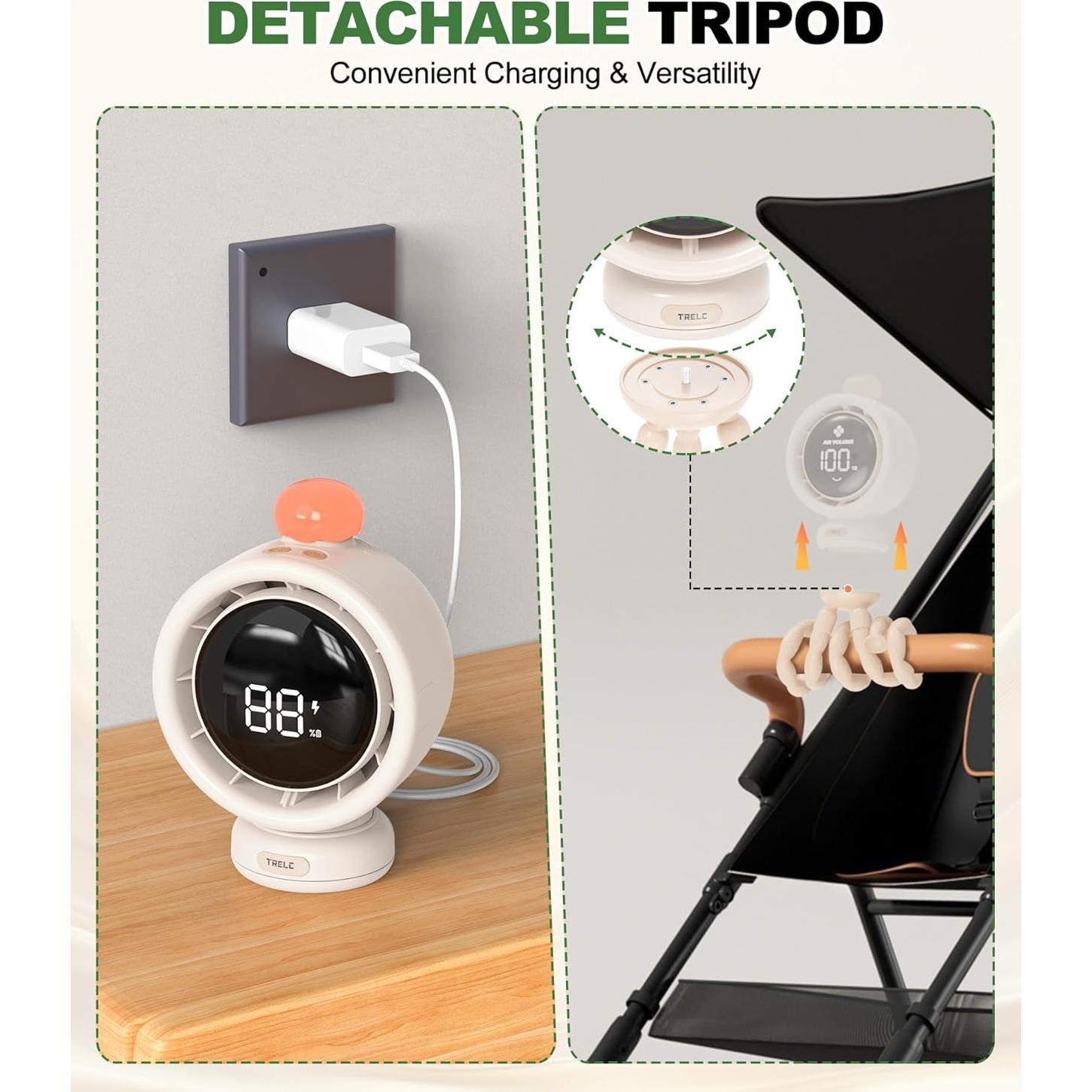 Ventilador Portátil TRELC SG-F1 Grande Sin Aspas Beige