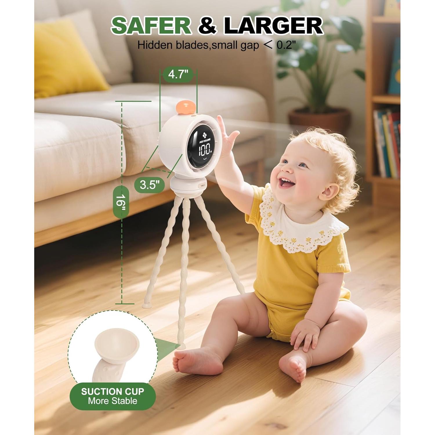 Ventilador Portátil TRELC SG-F1 Grande Sin Aspas Beige