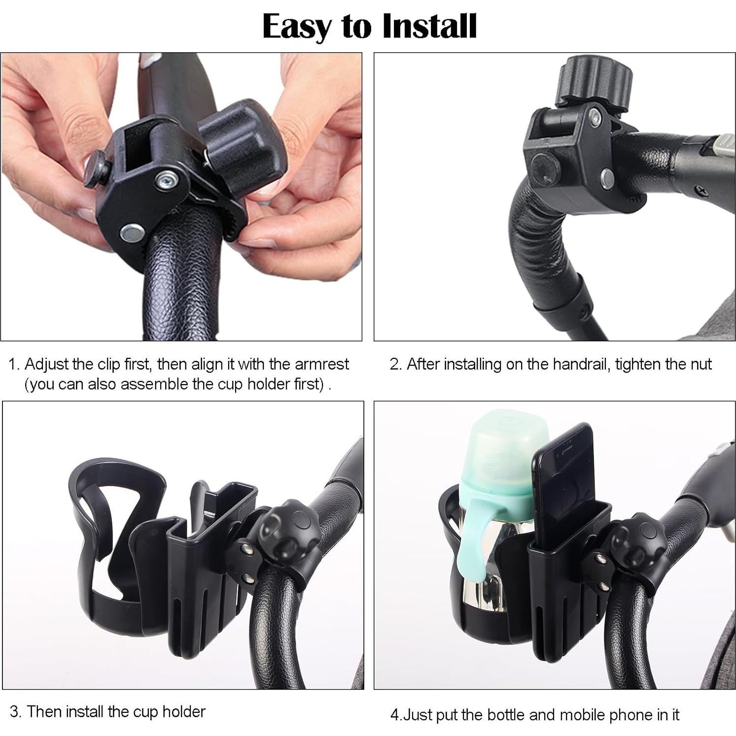 Soporte Universal para Tazas y Teléfono Yziixi - Negro