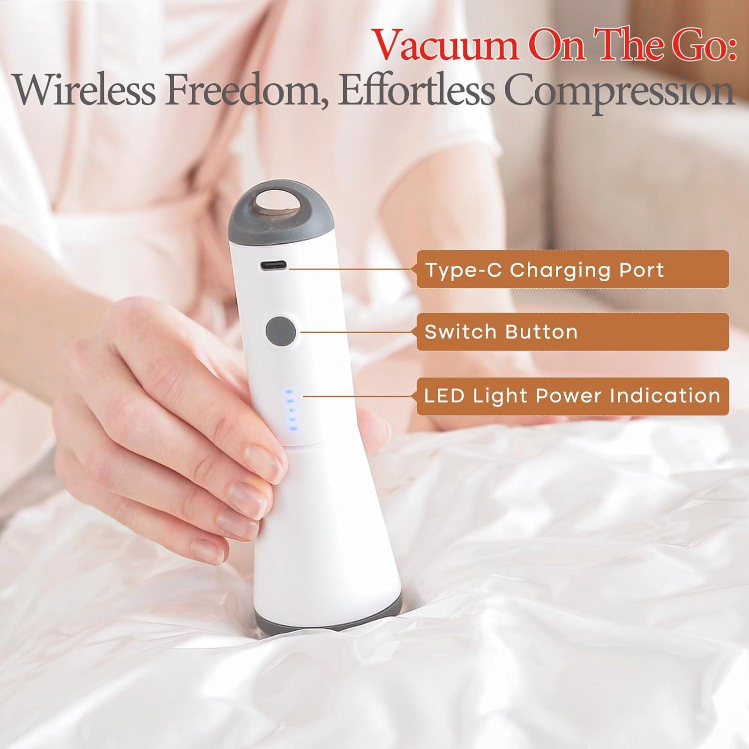 Bolsas de Almacenamiento al Vacío Vacbird - 10 Piezas con Bomba