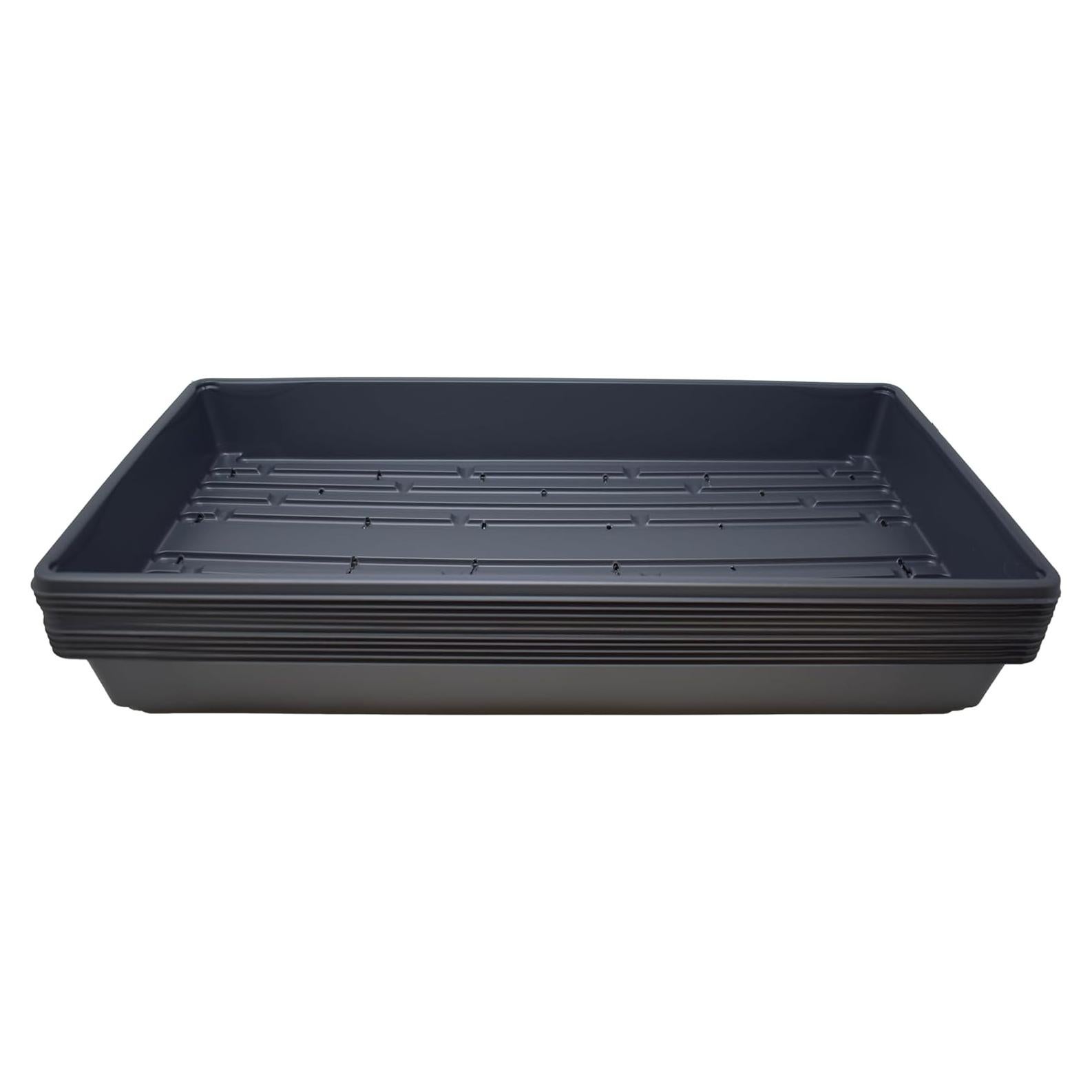 10 Bandejas de Cultivo Living Whole Foods con Drenaje 20x10 cm