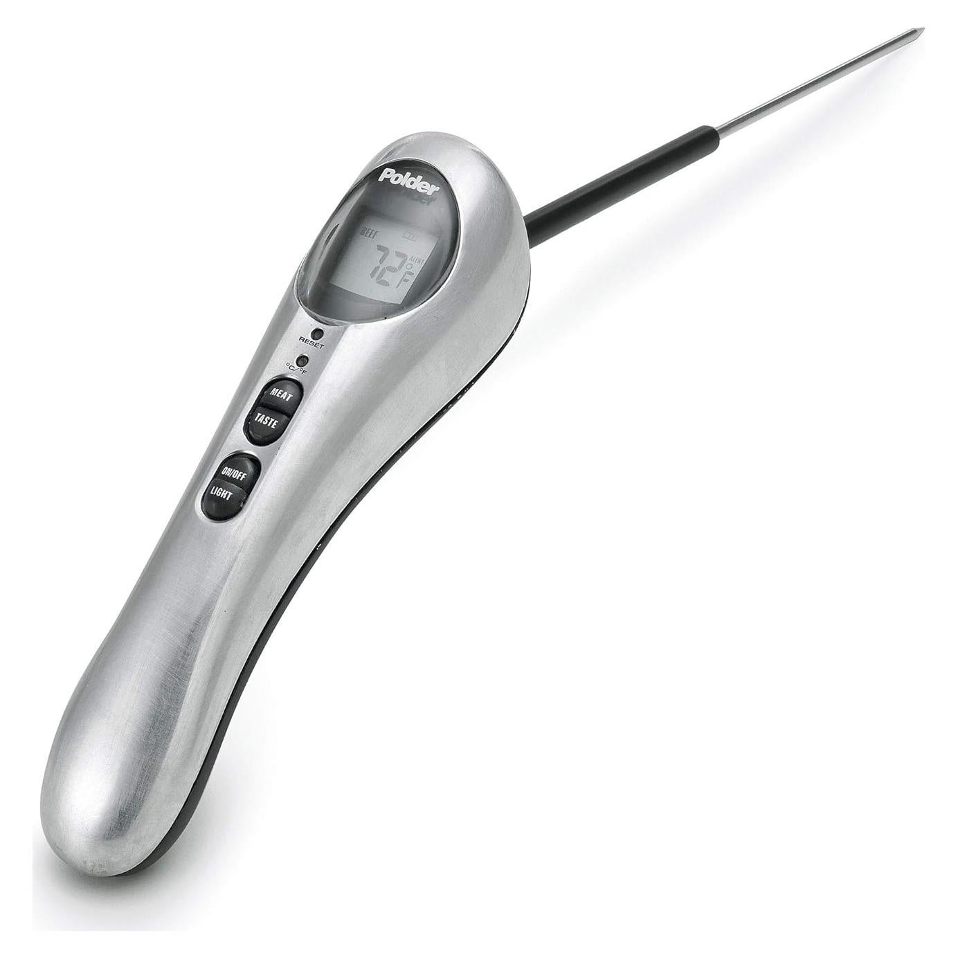 Termómetro Digital Polder THM-390-05 con Luz y Sonda Plegable