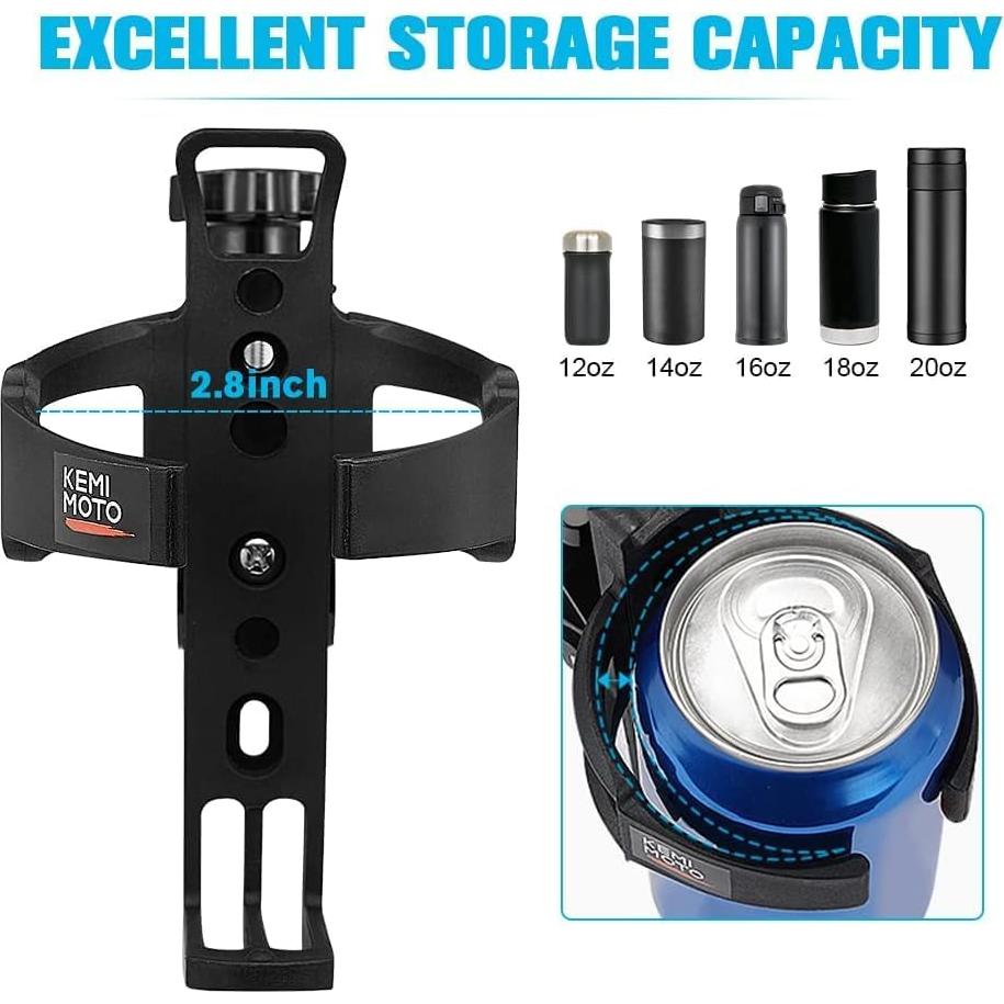 Soporte para Taza KEMIMOTO Universal para ATV y Motocicleta