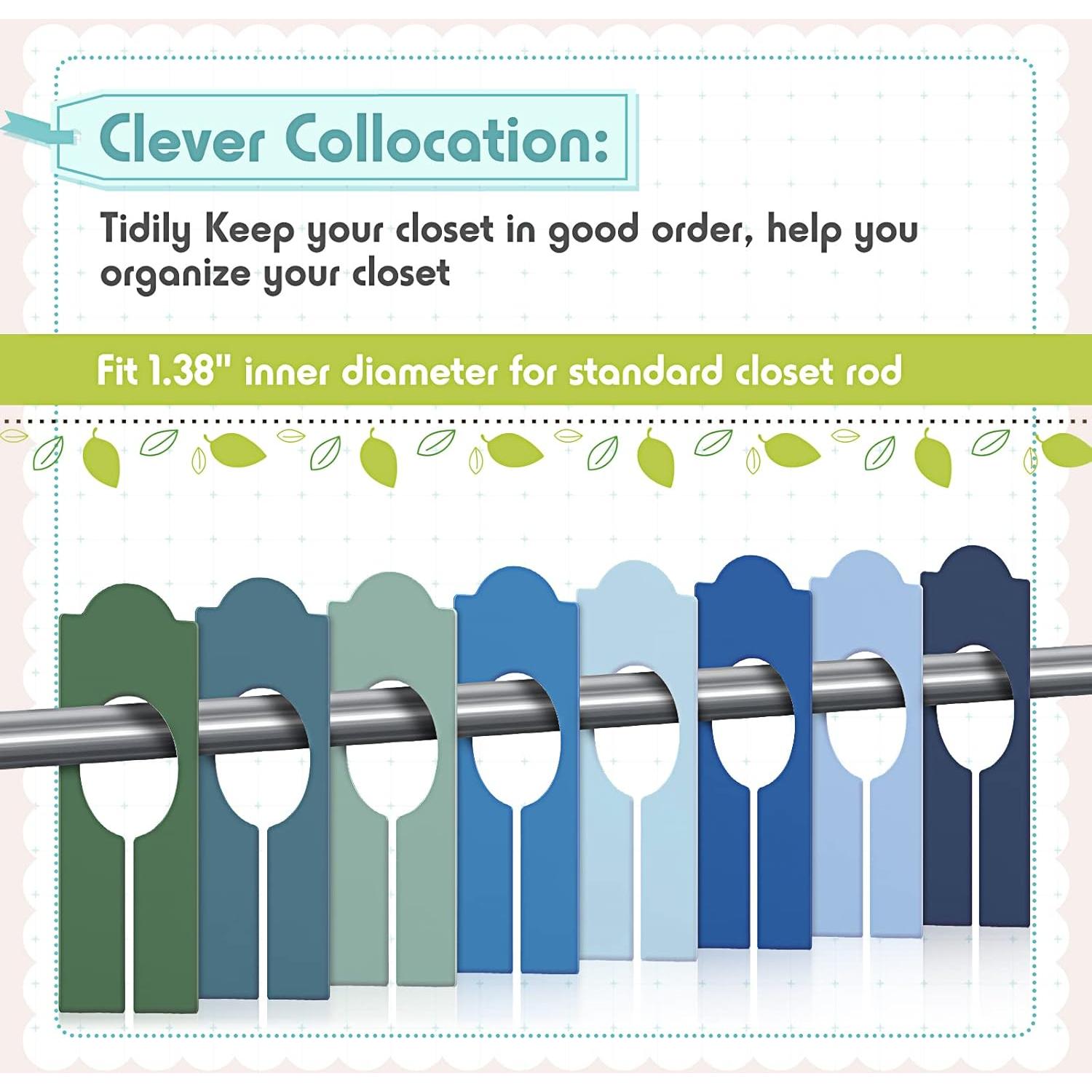 Divisores de Closet Sintuff 64 Pcs Color Brillante Rectangulares