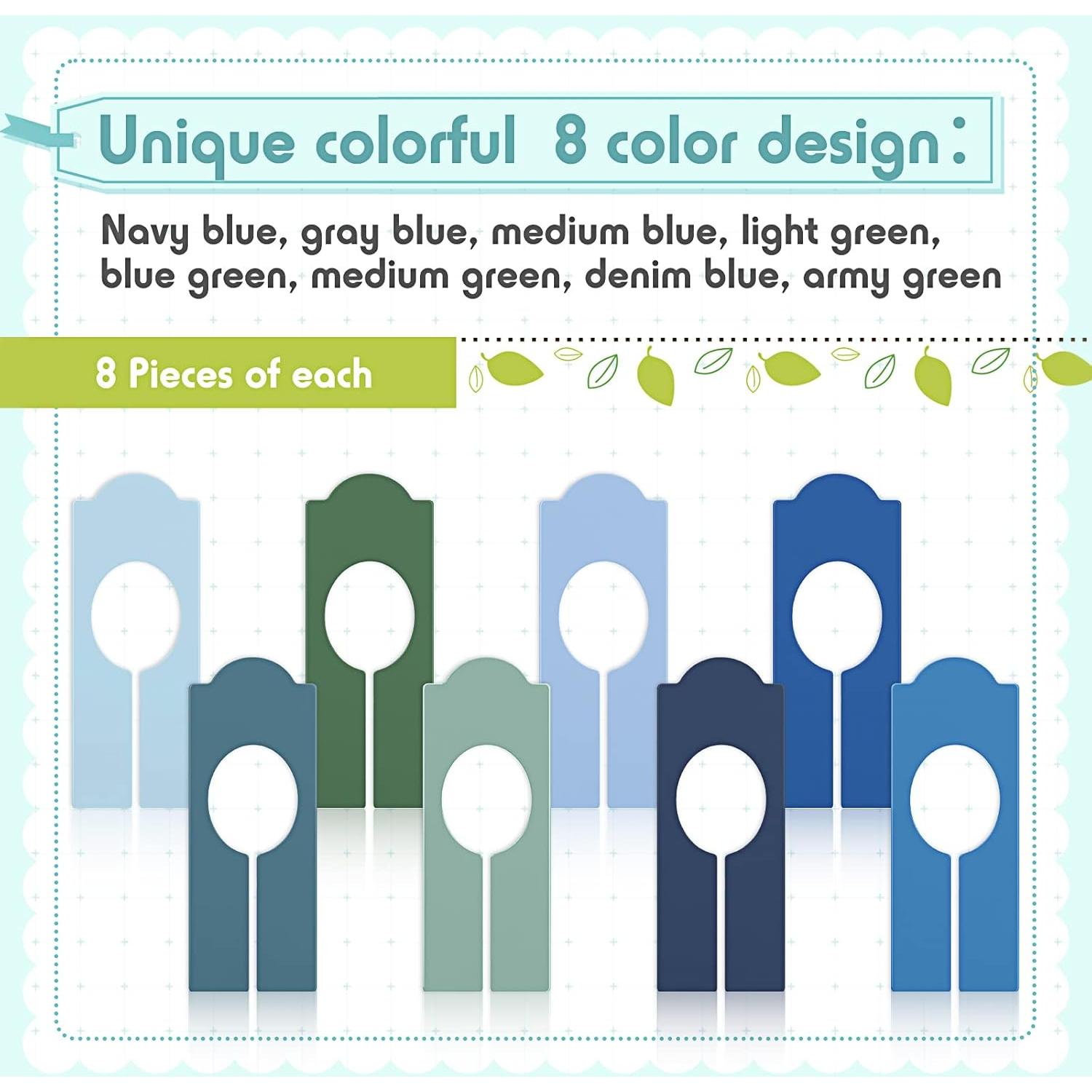 Divisores de Closet Sintuff 64 Pcs Color Brillante Rectangulares