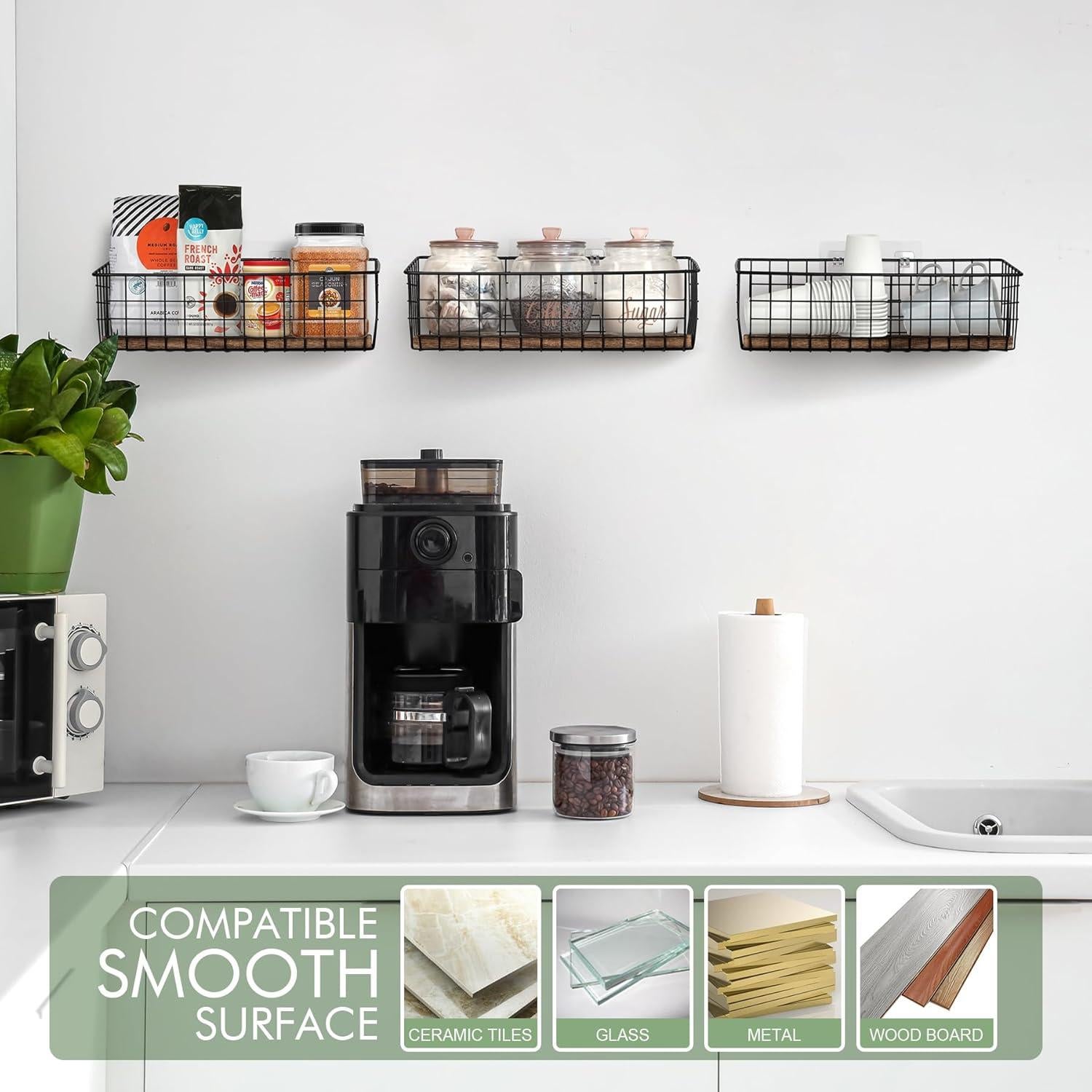 Cestas Colgantes de Pared Extra Grandes C C Fashion 3 Pack