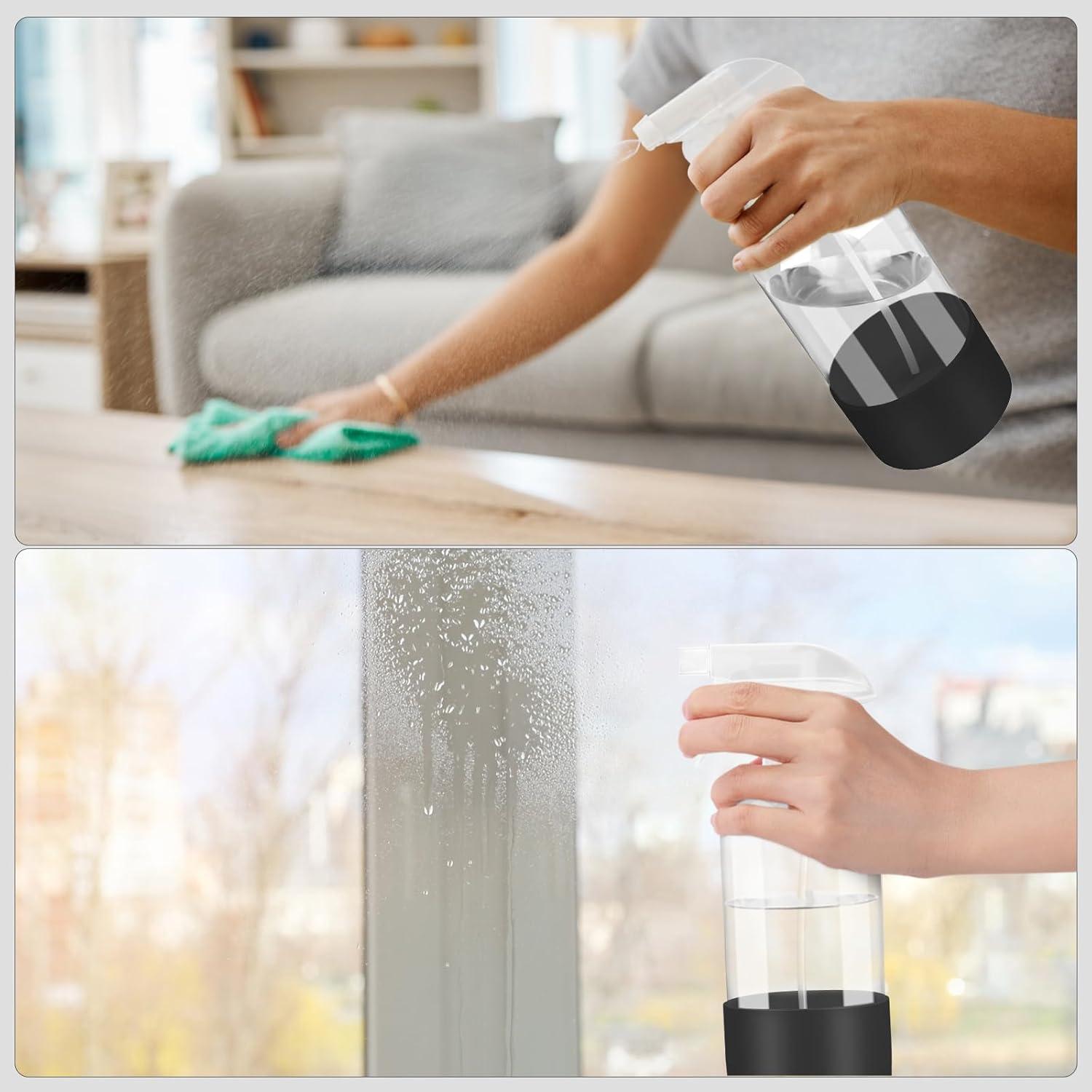 Paquete de 2 Botellas de Spray de Vidrio Worldgsb 0.47L con Manga de Silicona