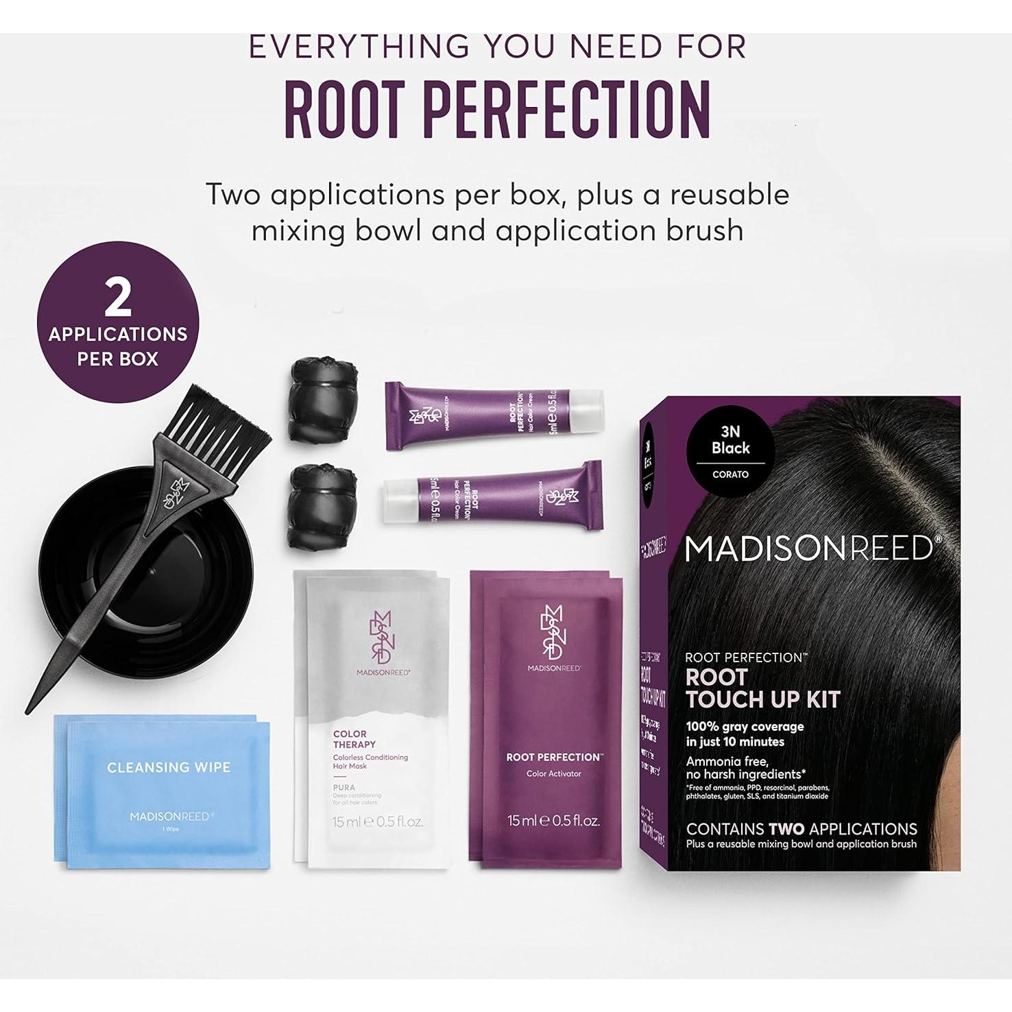Tinte Permanente para Raíces Madison Reed 3N Corato 100% Canas