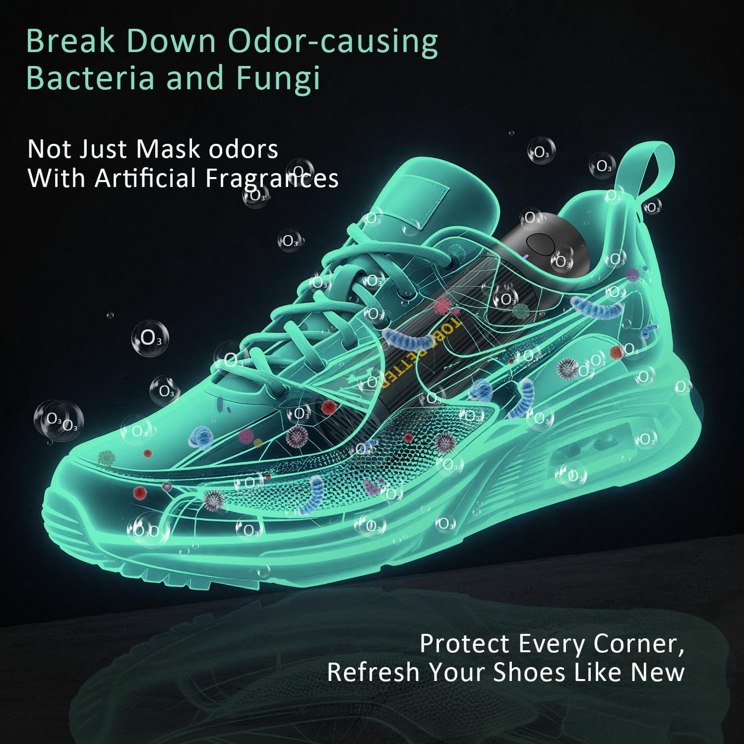 Desodorante de Zapatos DUNGGLE Recargable Ozono Negro