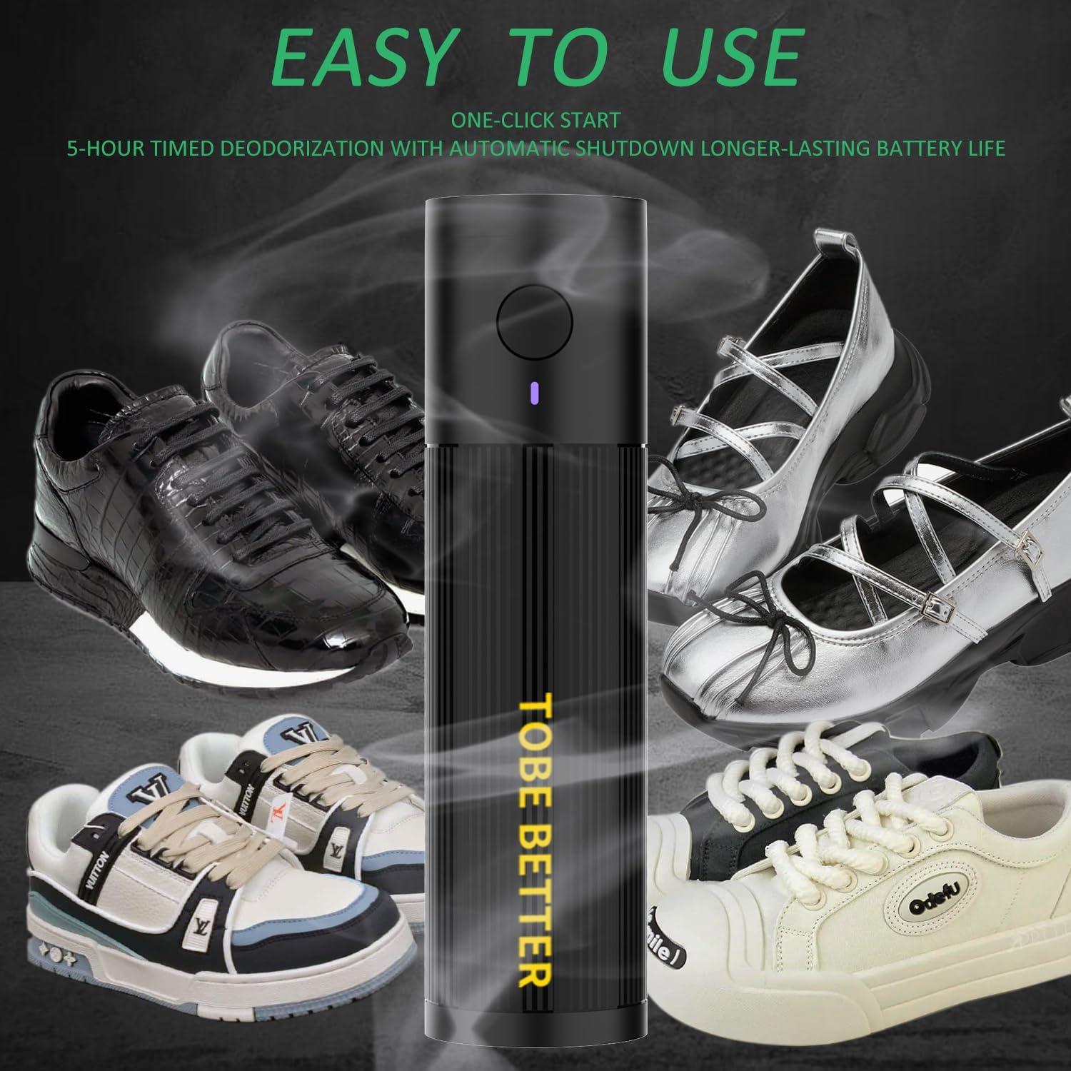 Desodorante de Zapatos DUNGGLE Recargable Ozono Negro