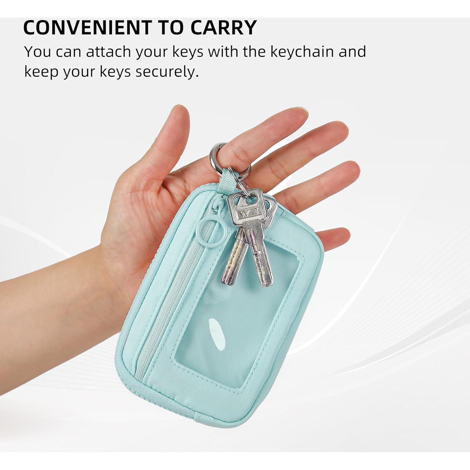 Cartera Didida Iris con Cremallera y Ventana ID Aqua