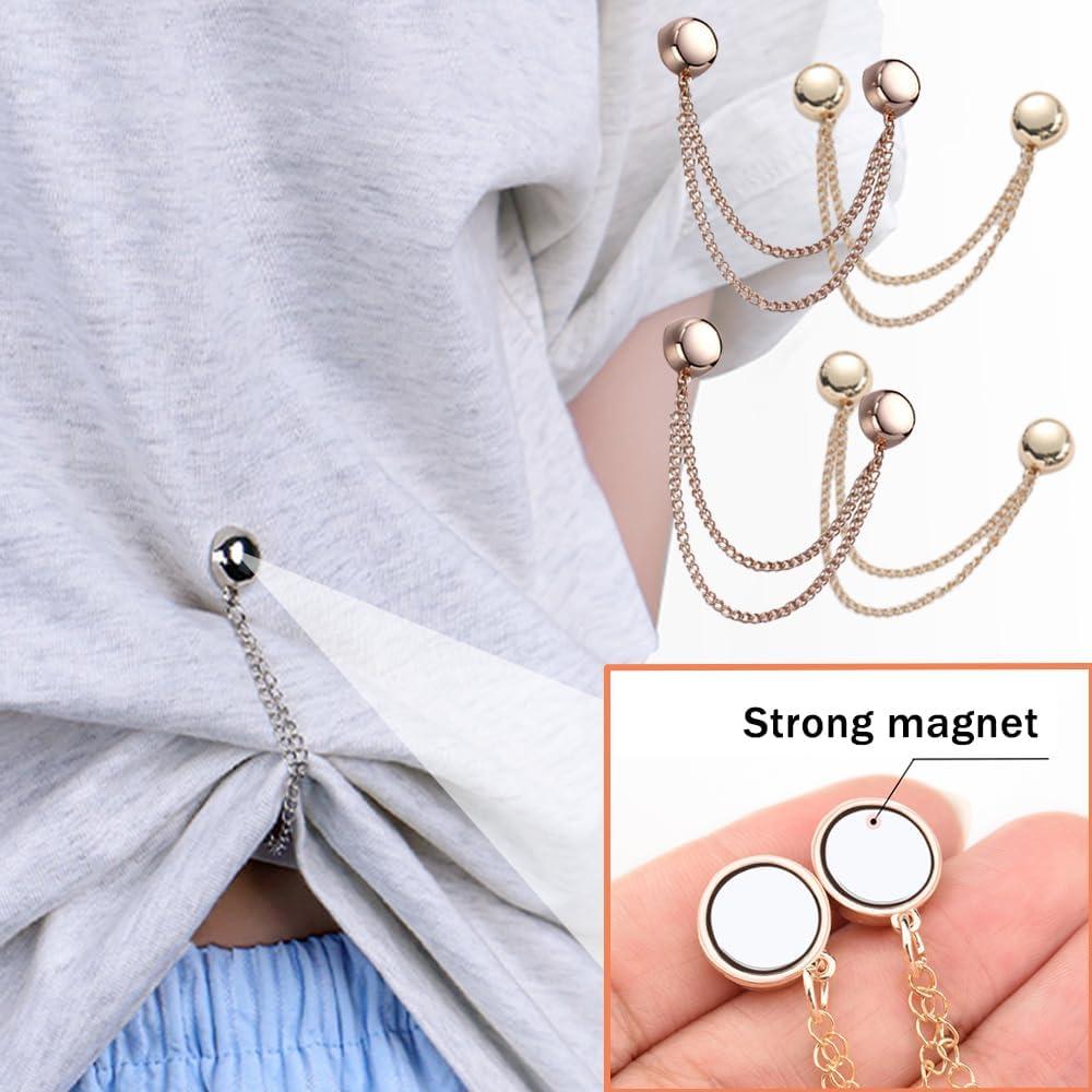 Clips Magnéticos de Ropa Multifuncionales 4 Pcs - Ajuste Seguro