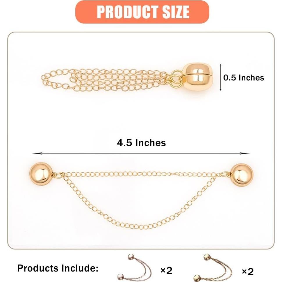 Clips Magnéticos de Ropa Multifuncionales 4 Pcs - Ajuste Seguro