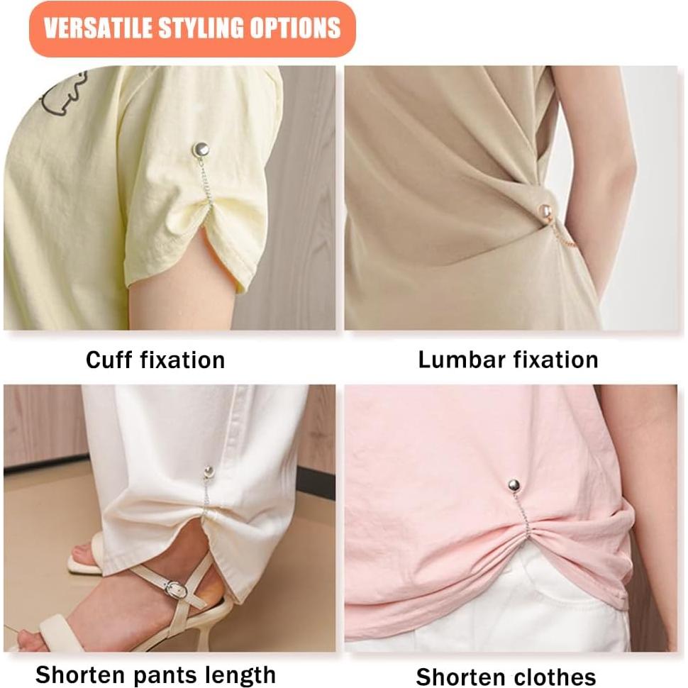 Clips Magnéticos de Ropa Multifuncionales 4 Pcs - Ajuste Seguro