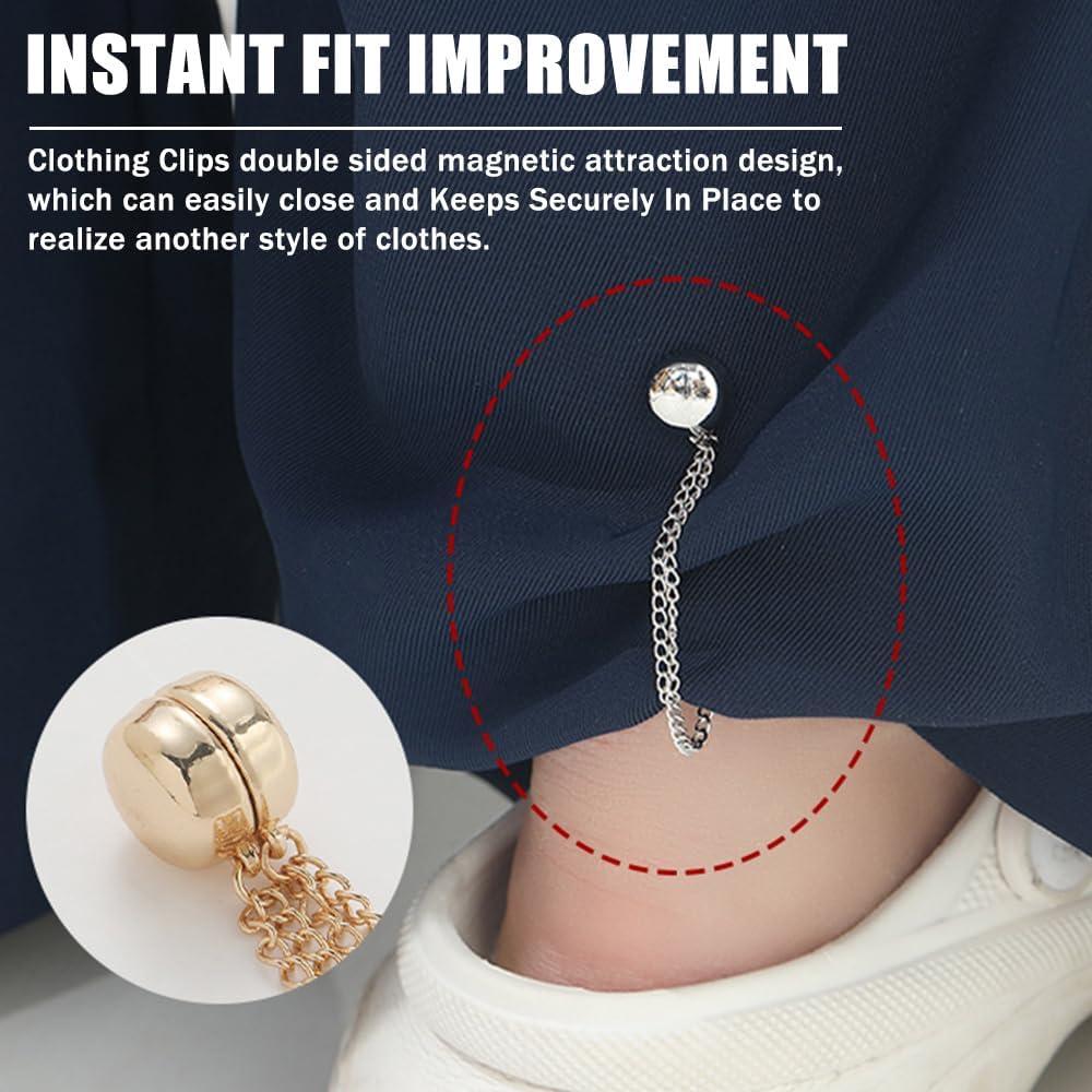 Clips Magnéticos de Ropa Multifuncionales 4 Pcs - Ajuste Seguro