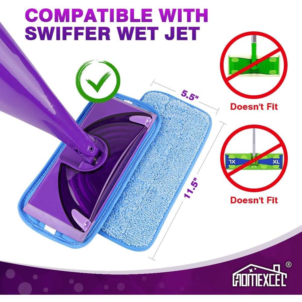 Paños de Mopa Reutilizables HOMEXCEL 30.48 cm - Paquete de 8