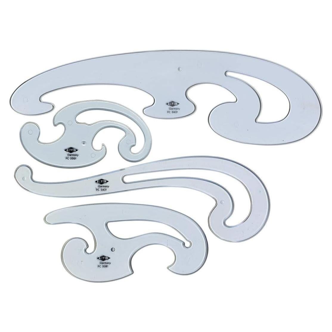 Conjunto de Reglas de Curva Francesa ALVIN FC88 - 8 Modelos