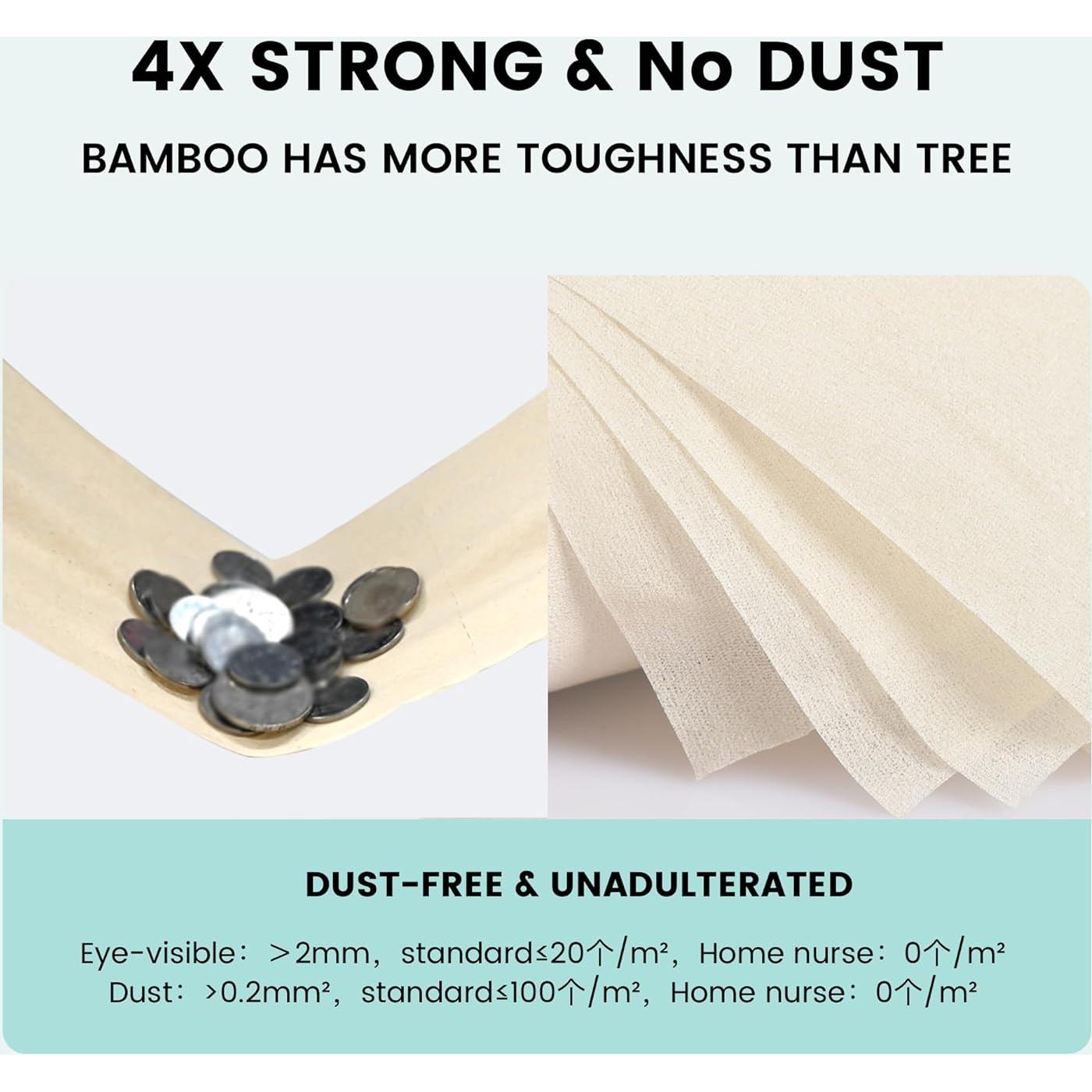 Papel Higiénico de Bambú Home Nurse 4 Capas 12 Rollos Natural