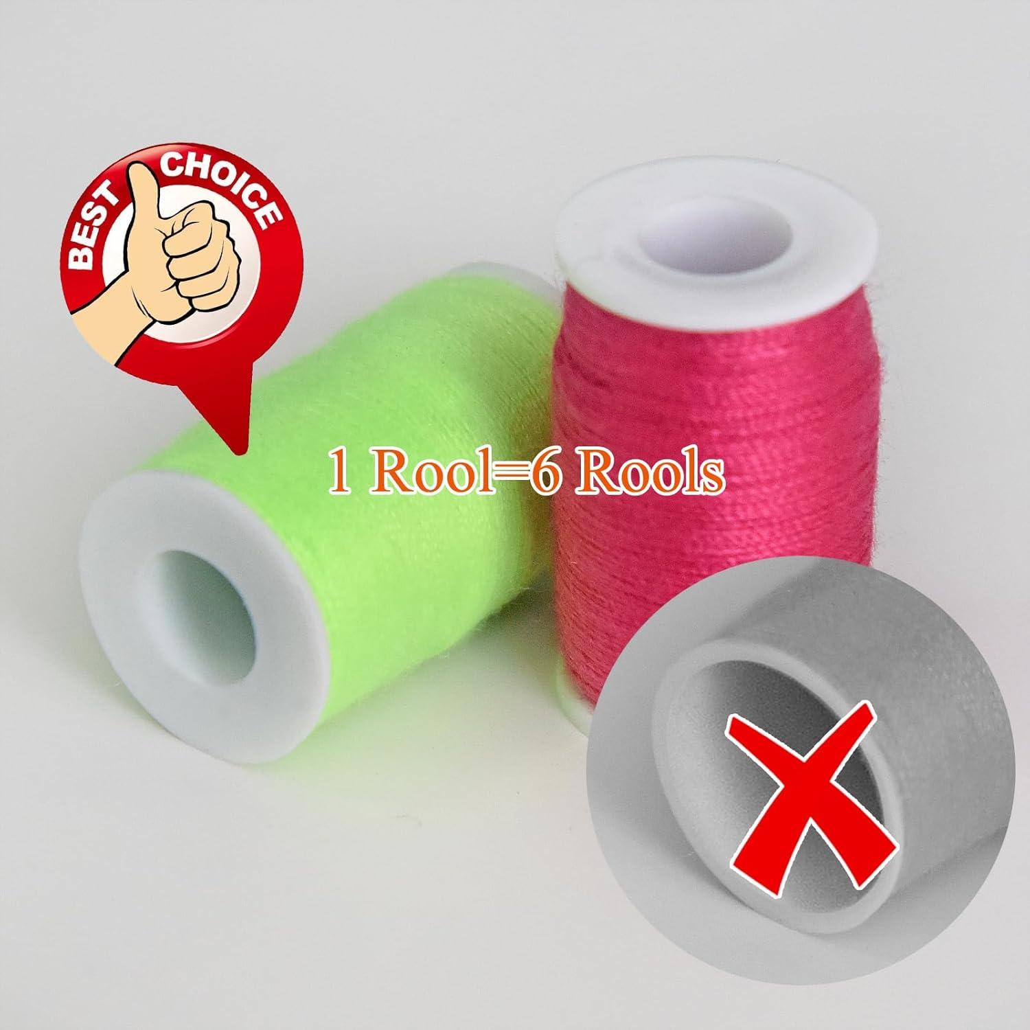 Kit de Costura 100 Colores Hilo Poliéster con Agujas y Enhebrador