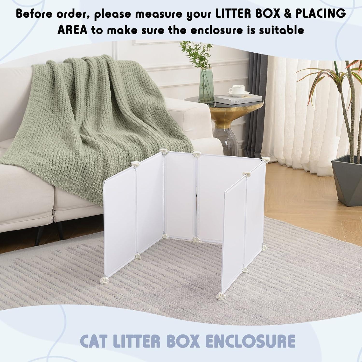 Caja de Arena para Gatos MEEXPAWS Extra Grande con Protector
