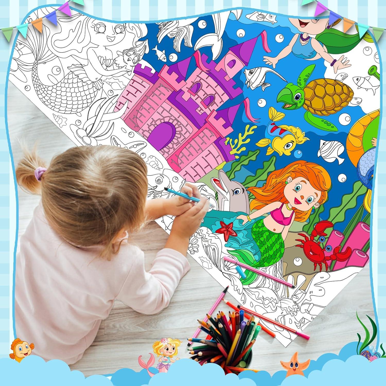 Paquete de 3 Pósters Gigantes para Colorear Rossorha 110x80cm