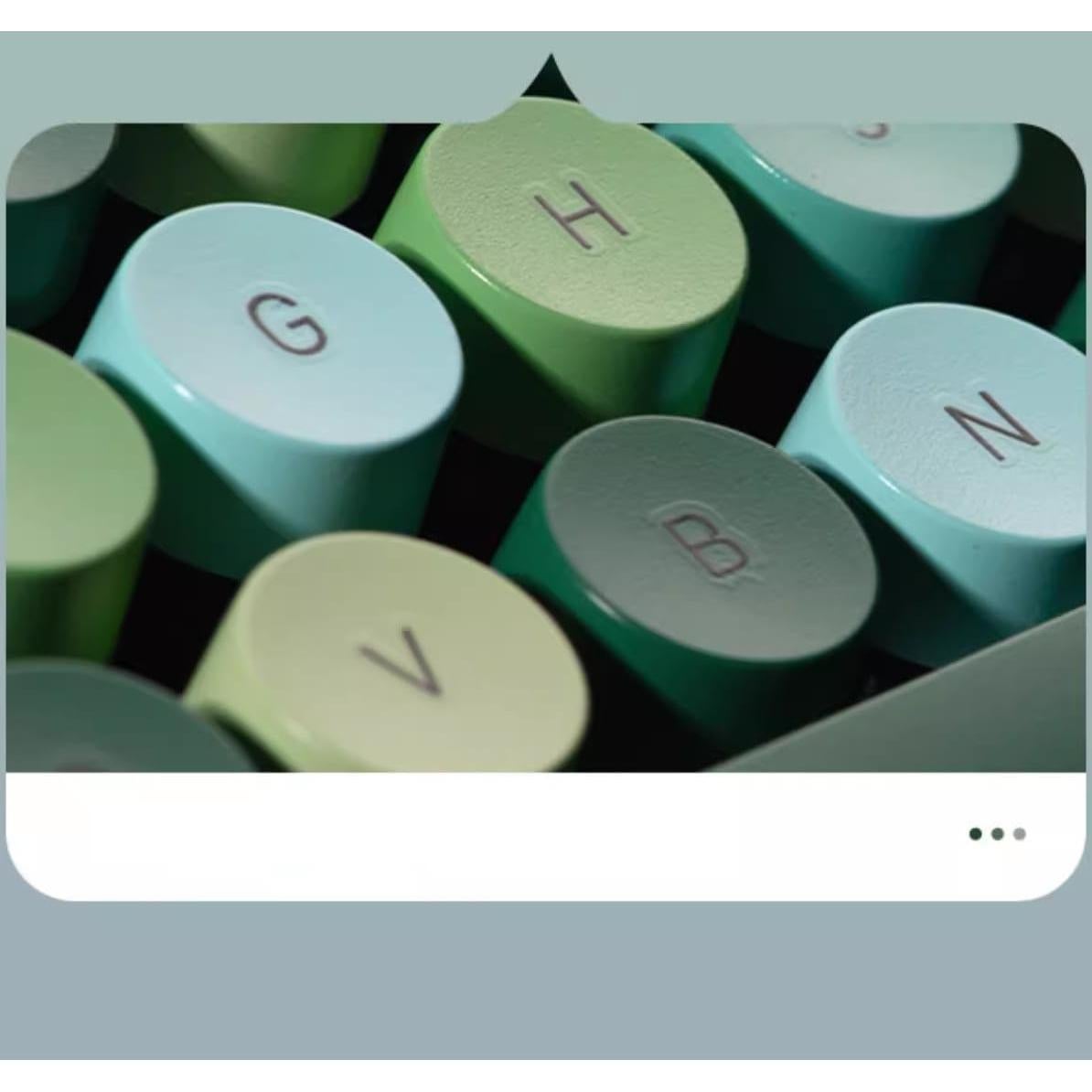 Combo Teclado y Ratón Inalámbrico TZBBL 104 Teclas Verde-A