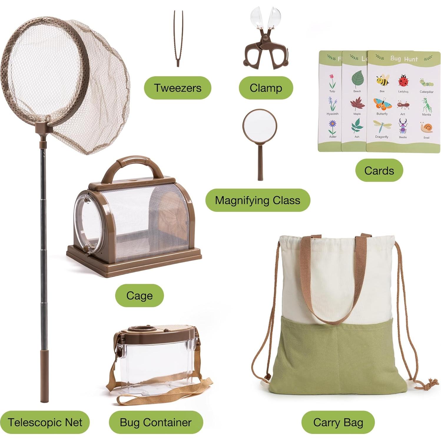 Kit de Captura de Insectos ROBOTIME 8 en 1 para Niños