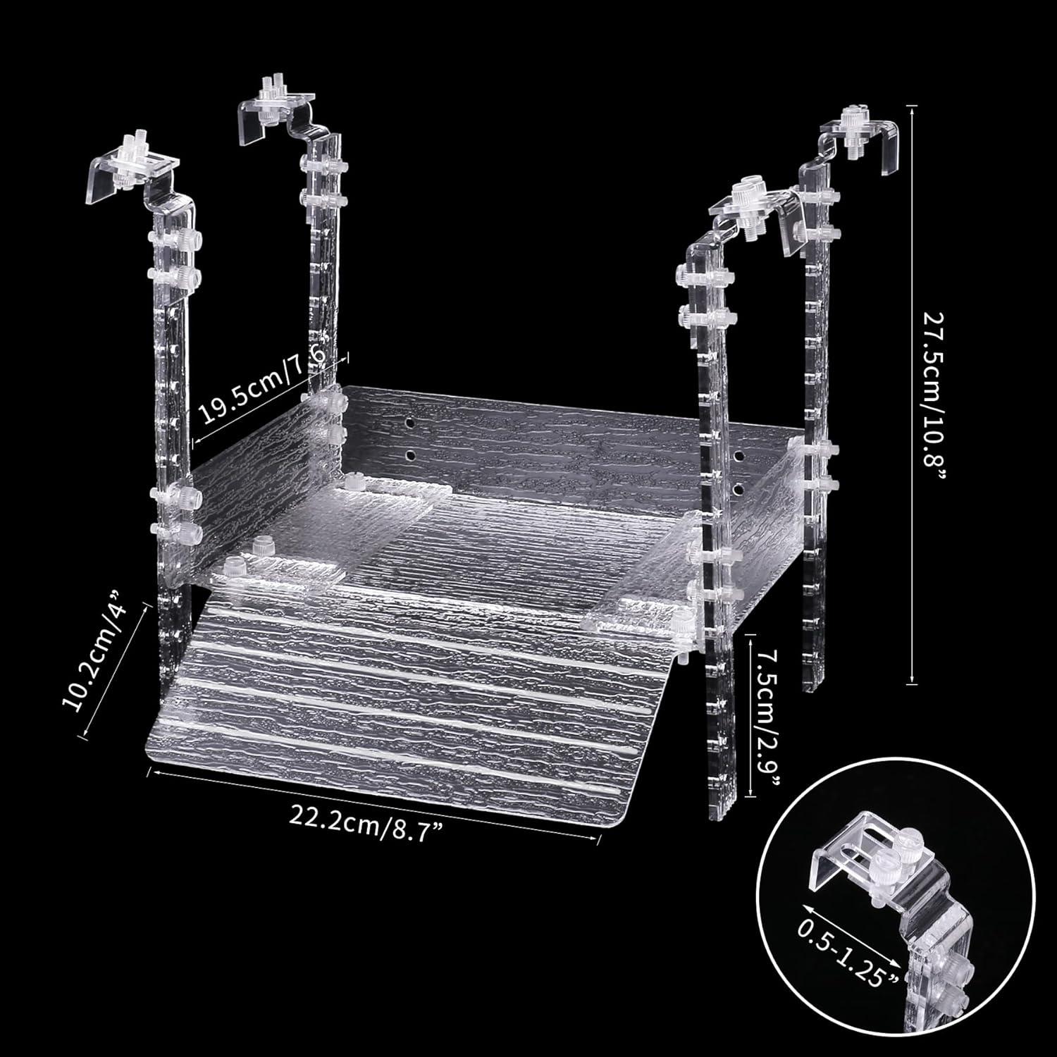 Plataforma de Sol para Tortugas Juilsioa 33x25.4 cm Acrílica