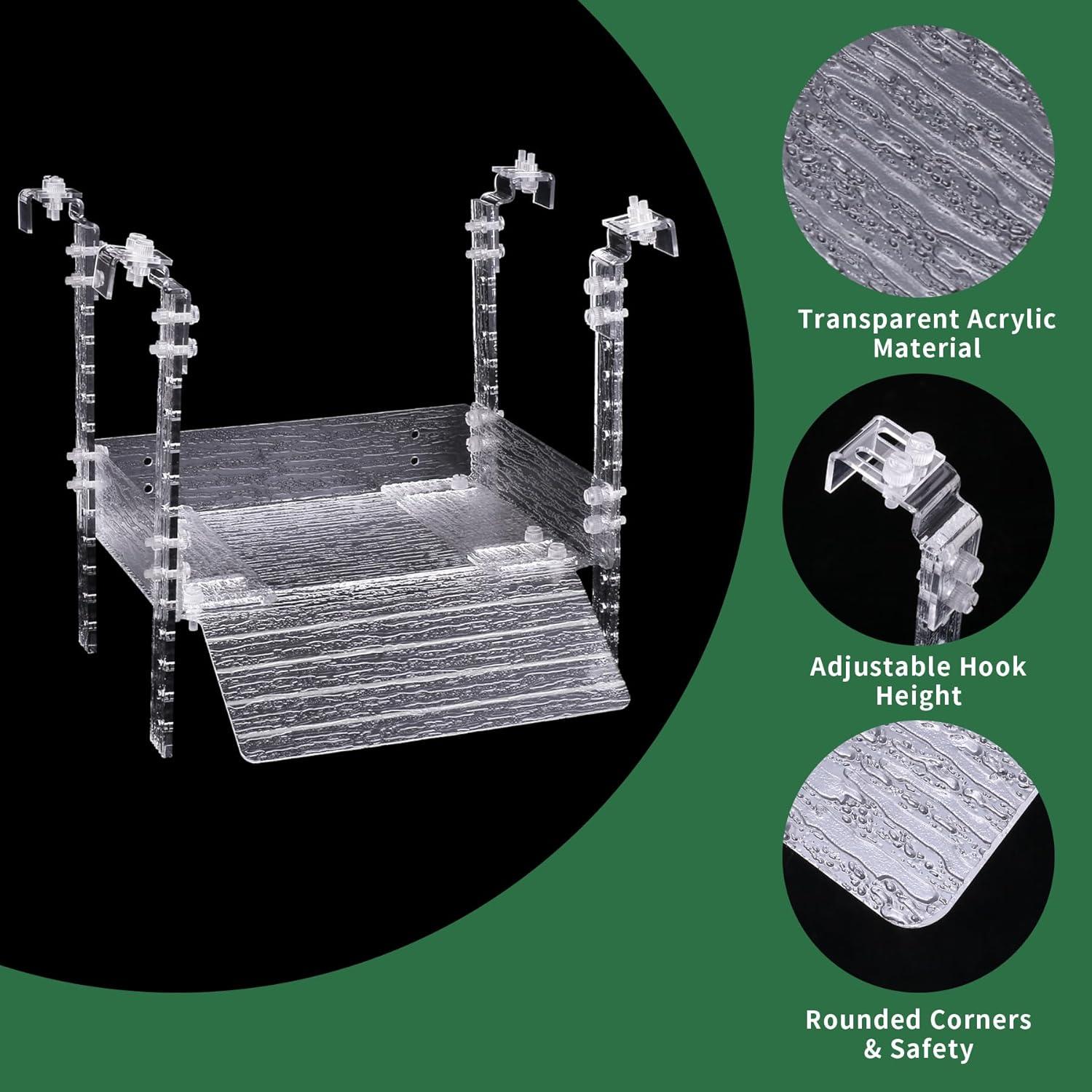 Plataforma de Sol para Tortugas Juilsioa 33x25.4 cm Acrílica