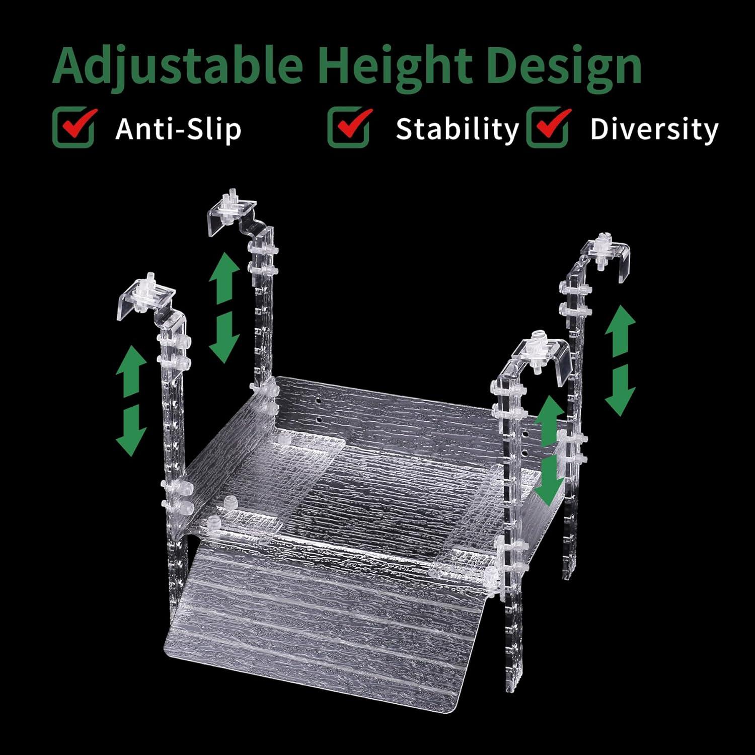 Plataforma de Sol para Tortugas Juilsioa 33x25.4 cm Acrílica