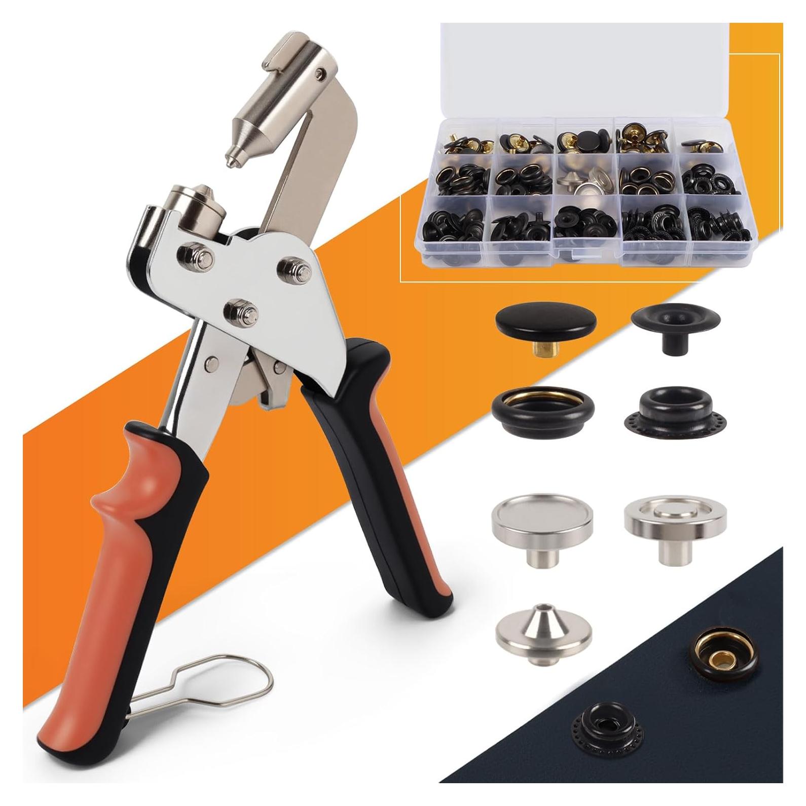 Kit de Instalación de Botones a Presión ZAPSIFOU 160 Piezas