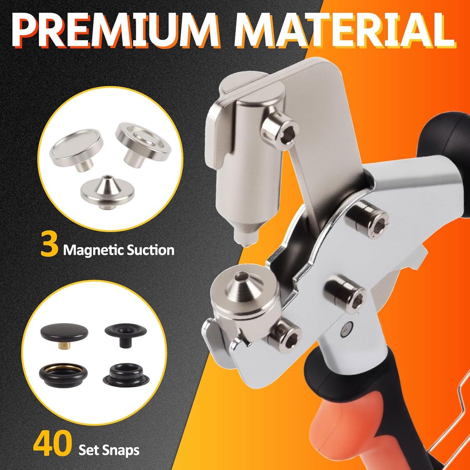 Kit de Instalación de Botones a Presión ZAPSIFOU 160 Piezas