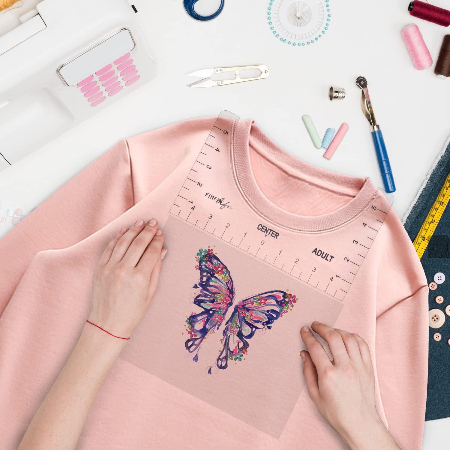 Regla de Alineación para Camisetas FINFIN - 7 Piezas PVC