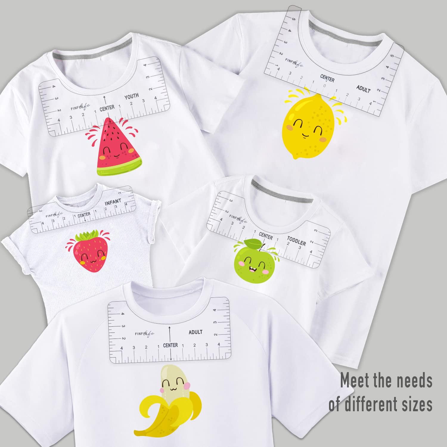 Regla de Alineación para Camisetas FINFIN - 7 Piezas PVC