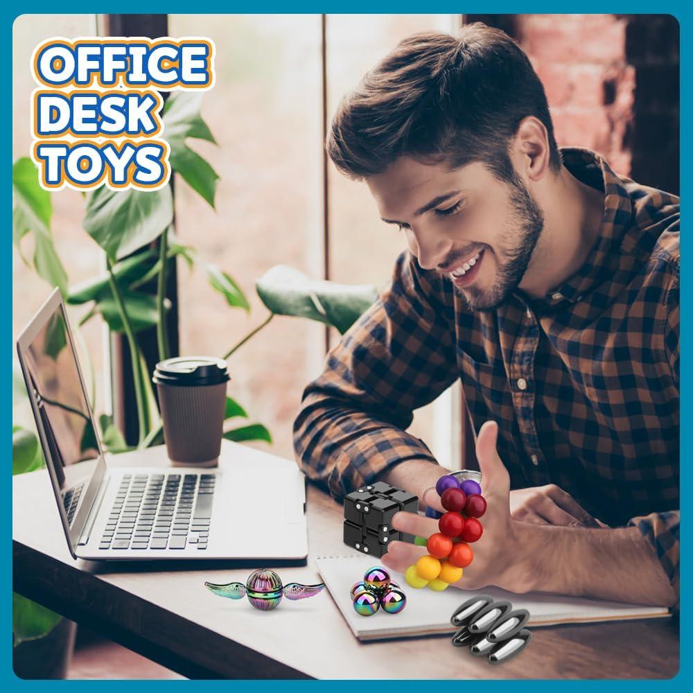 Conjunto de Juguetes Antiestrés Dilabnba 14 Piezas Portátil