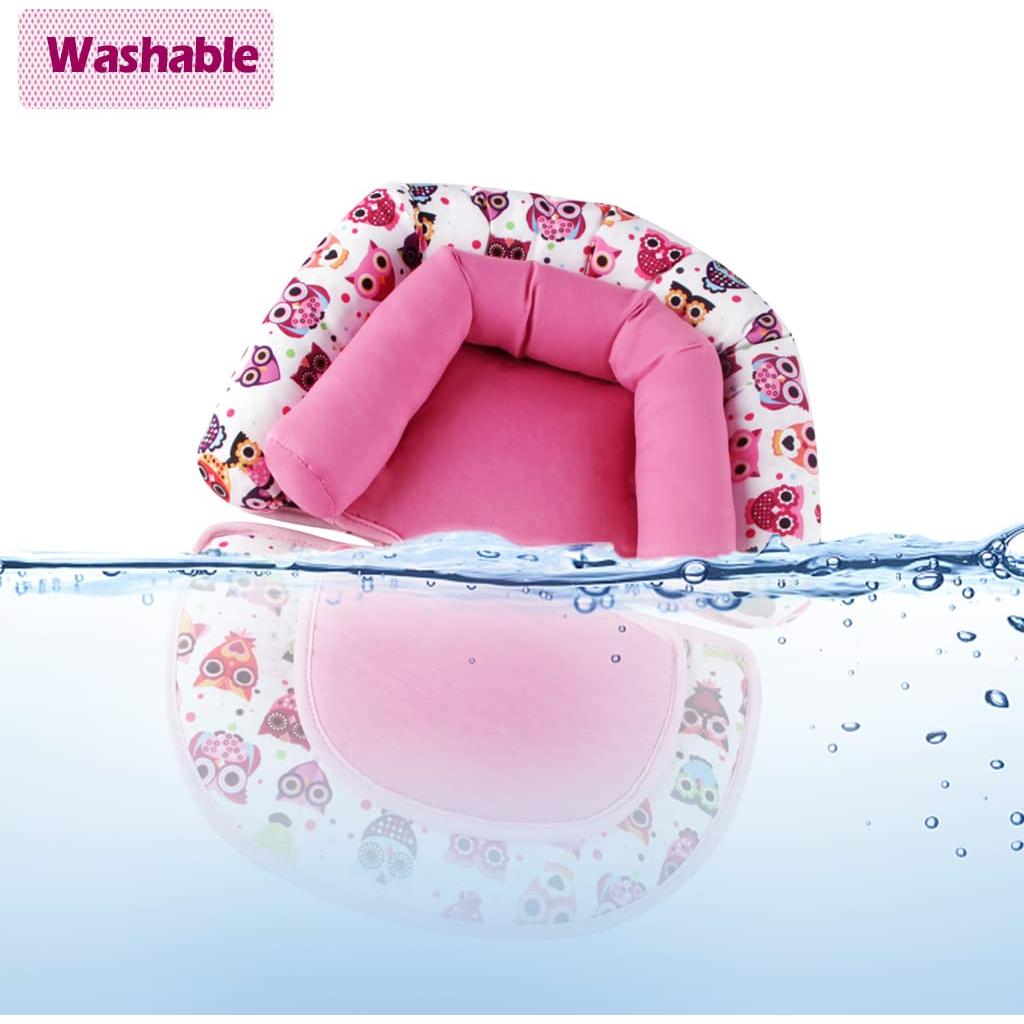 KAKIBLIN Soporte para Cabeza de Bebé Rosa para Asiento de Auto