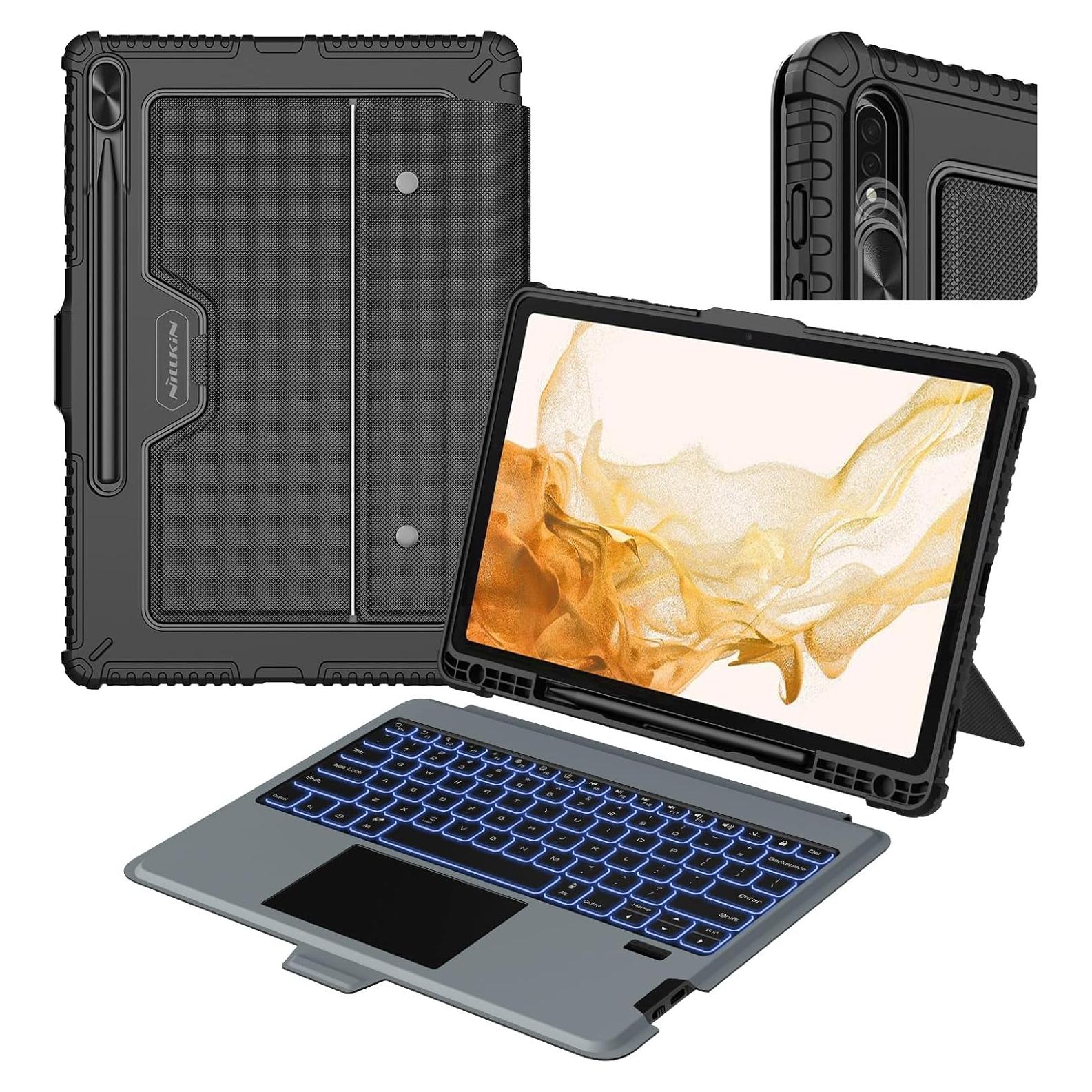 Funda Teclado Nillkin para Galaxy Tab S8+/S7 FE 12.4"
