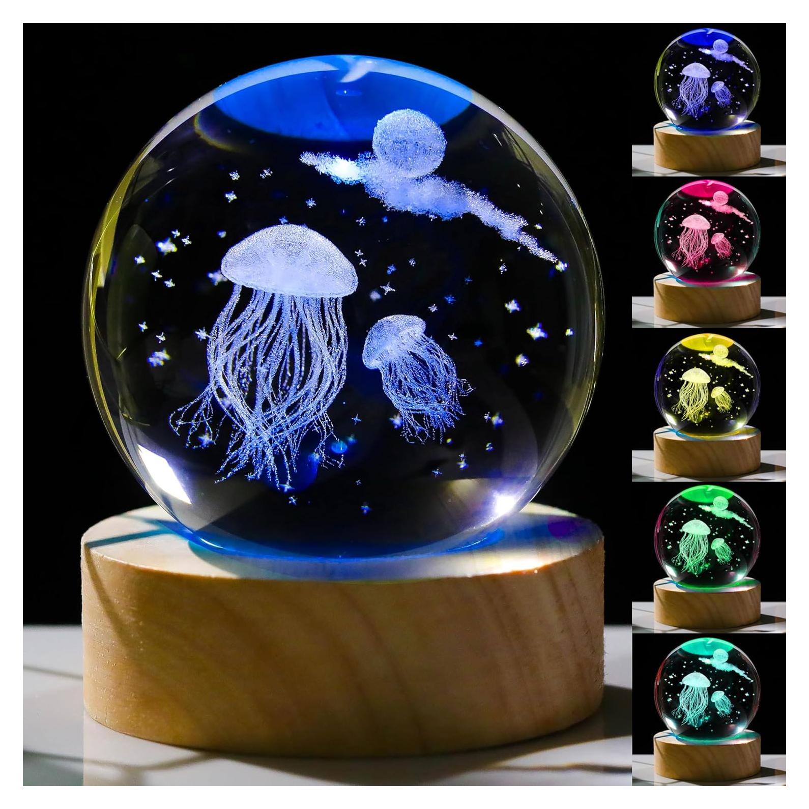 Bola de Cristal 3D Medusa 6 cm - Regalo Decorativo para Amigas