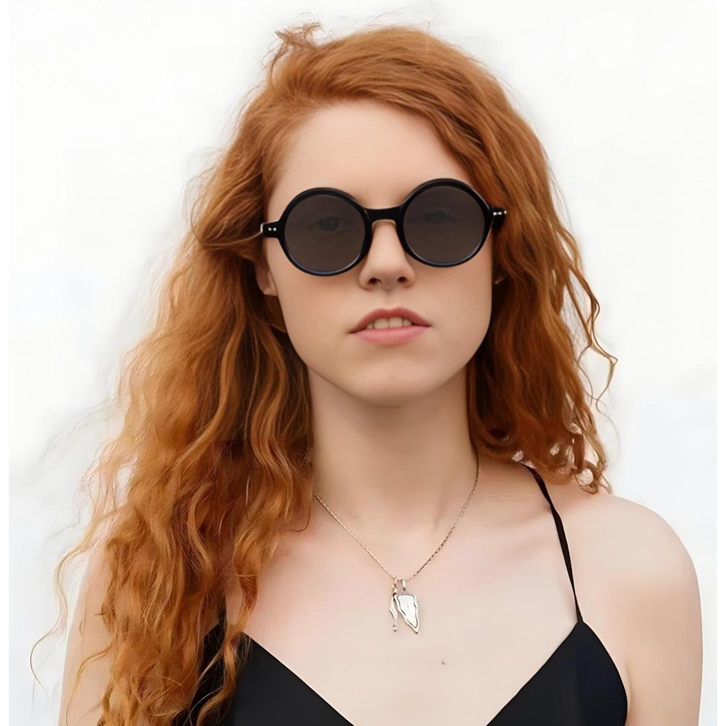 Gafas de sol redondas polarizadas Teumire unisex HD 45mm