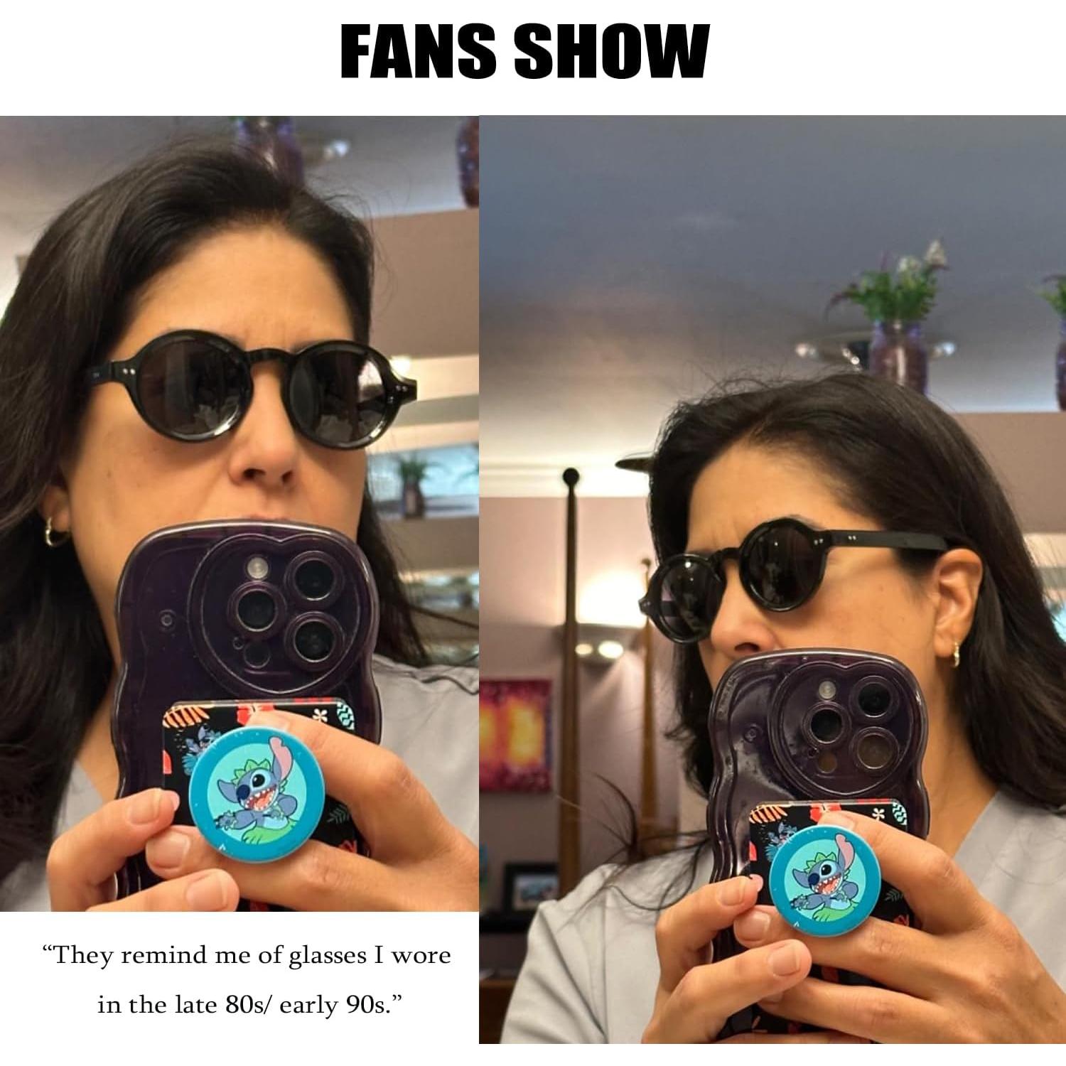 Gafas de sol redondas polarizadas Teumire unisex HD 45mm